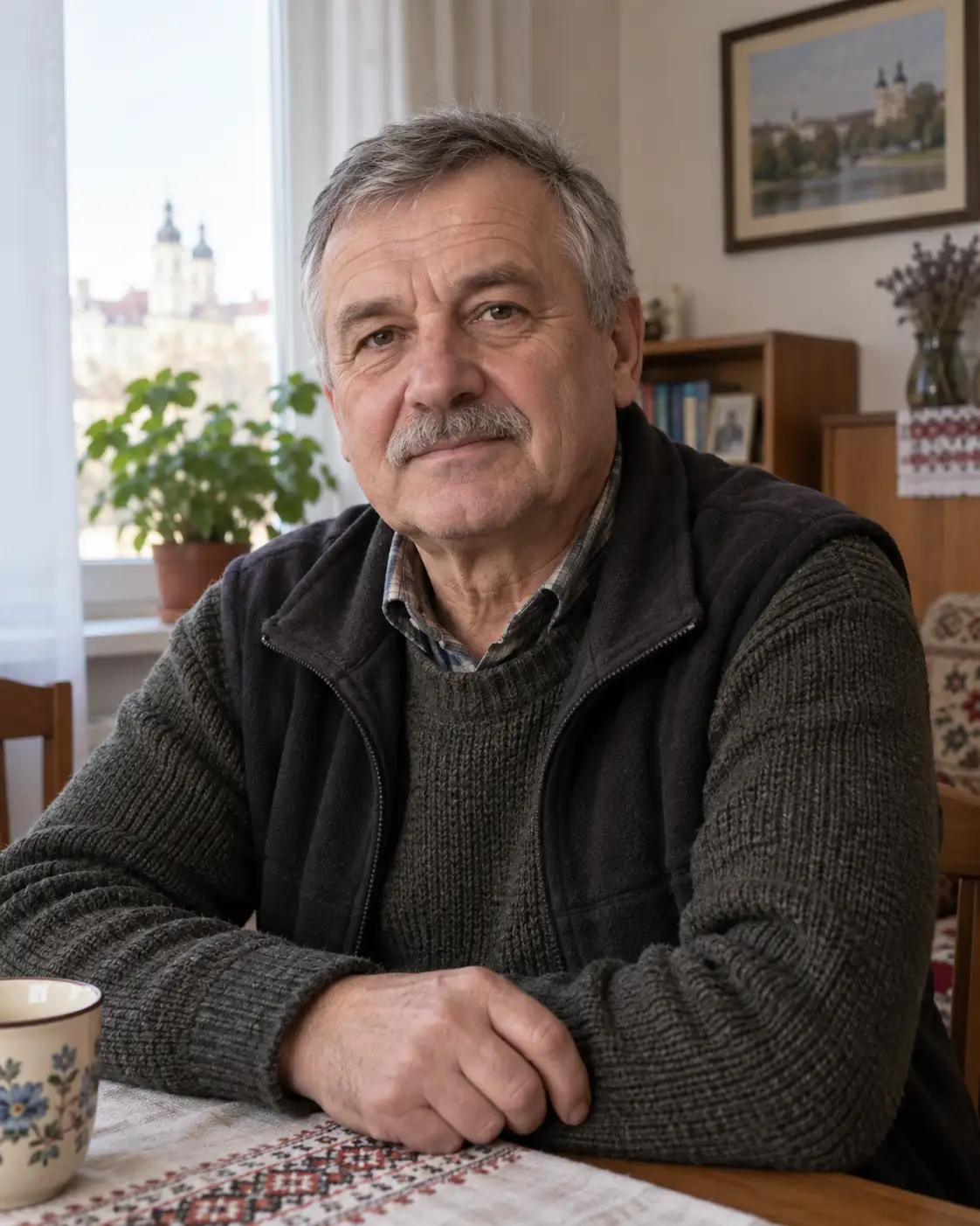Ілюстративний портрет вигаданого автора демонстраційного відгуку Віктора